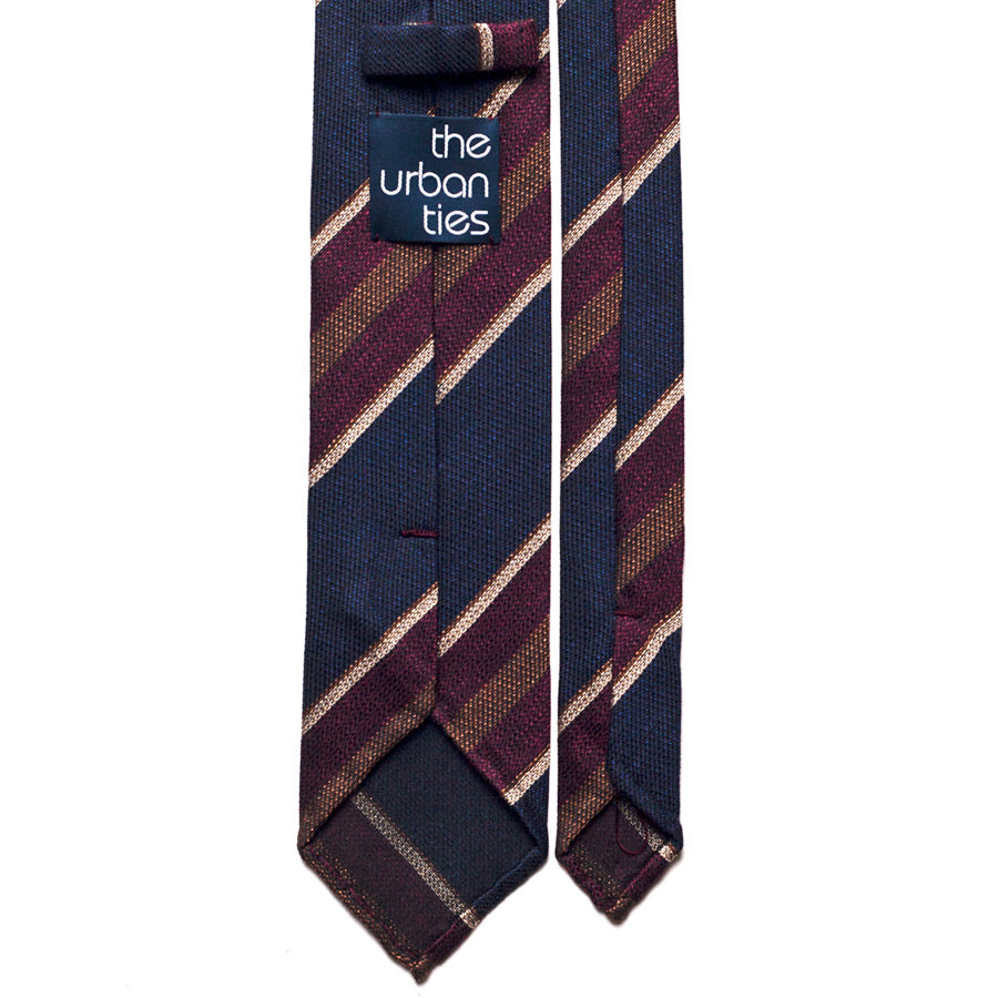 REPP STRIPE SILK/COTTON TIE