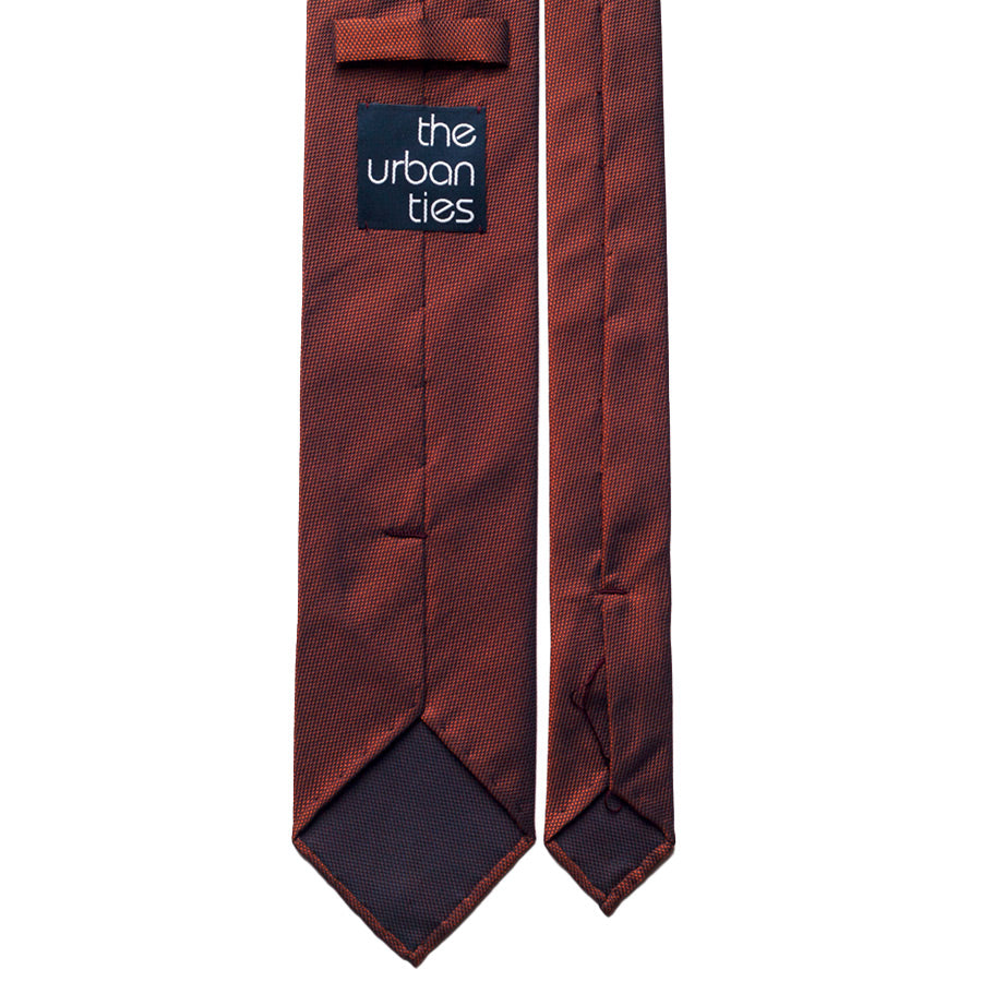 BURNT ORANGE SILK TIE