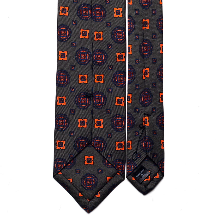 VINTAGE MEDALLION SILK TIE