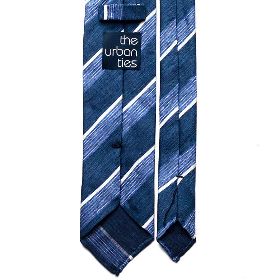 REPP STRIPE SILK/LINEN TIE