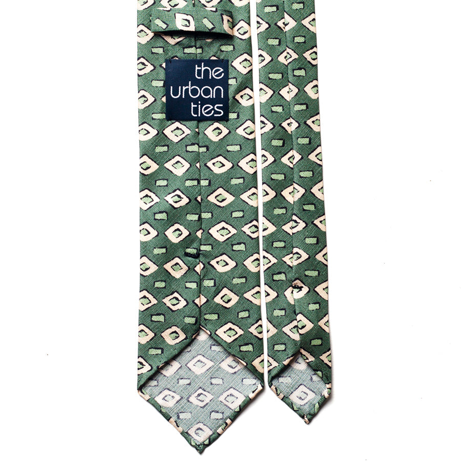 GEOMETRIC SILK TIE