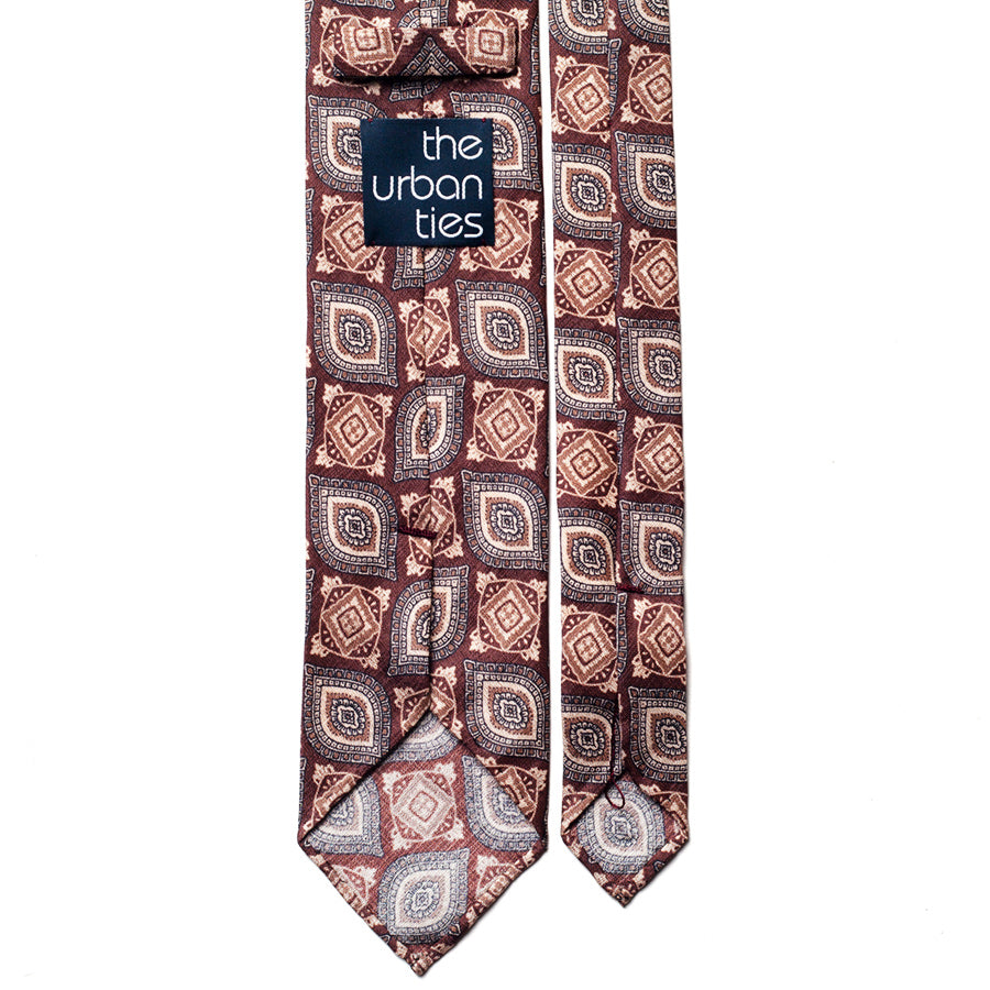 VINTAGE MEDALLION SILK TIE