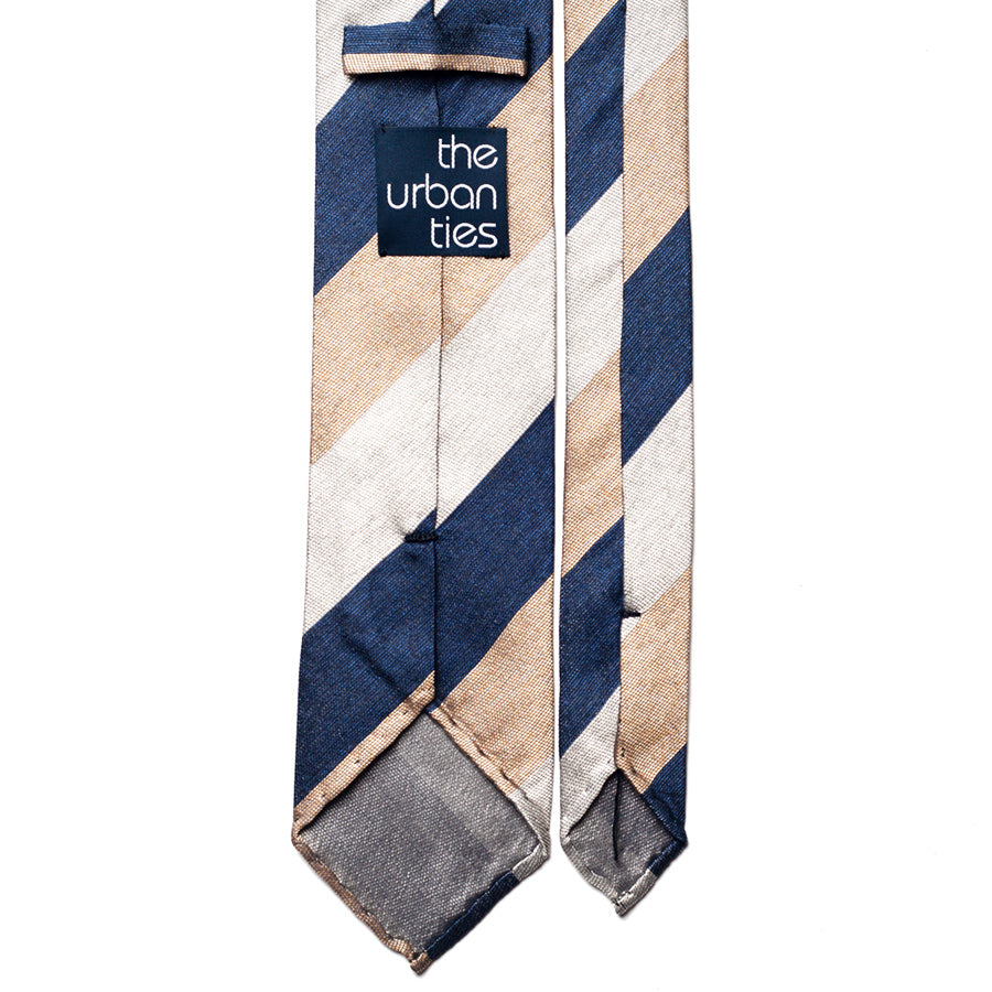 BLOCK STRIPE SILK TIE