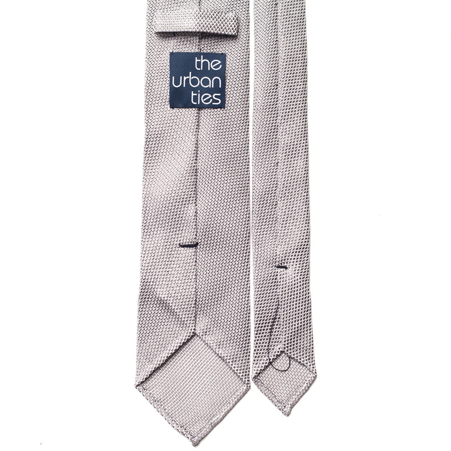 GRENADINE SILK TIE - GREY