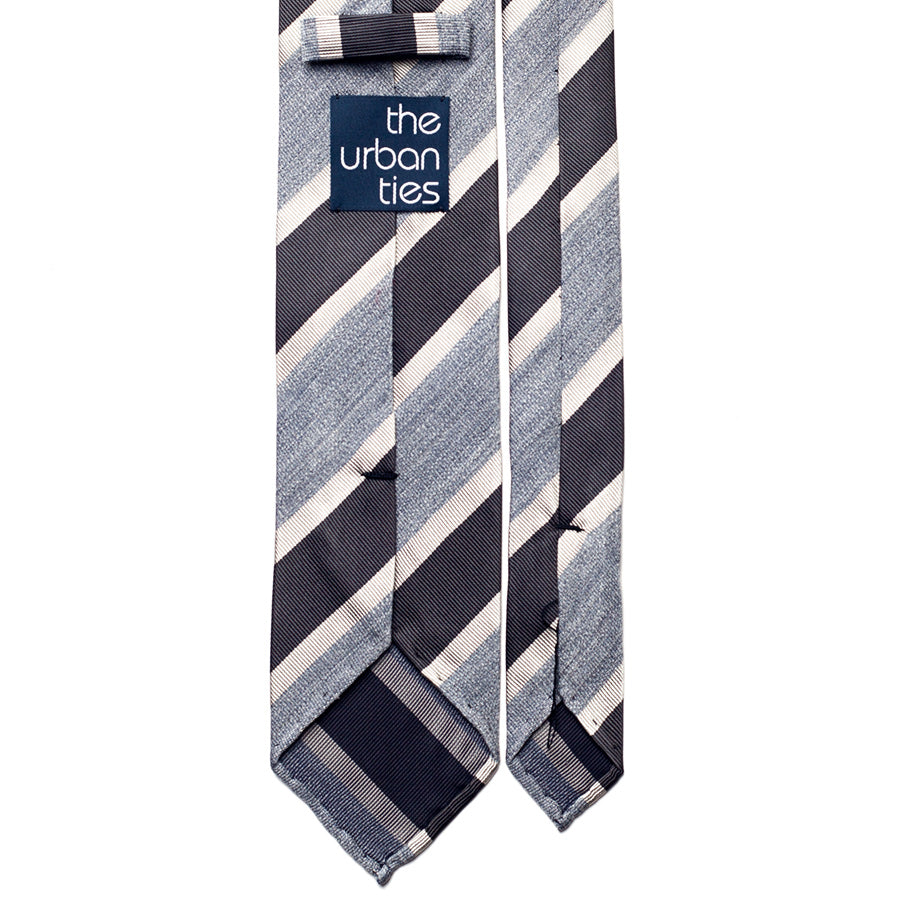 BLOCK STRIPE SILK TIE