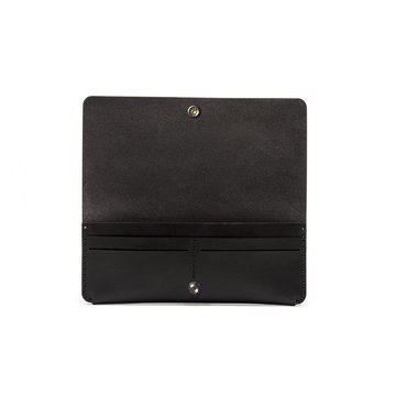 CLUTCH WALLET BLACK + Leather care