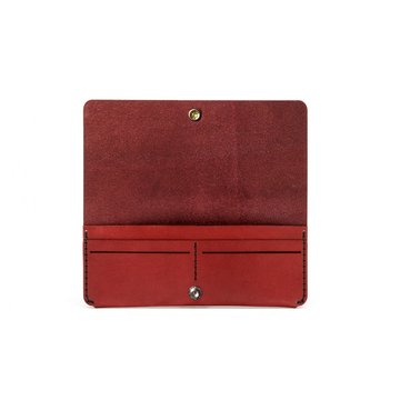 CLUTCH WALLET BORDEAUX + Leather care