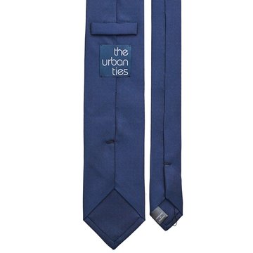 SOLID SILK TIE - NAVY