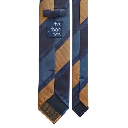 BLOCK STRIPE SILK TIE