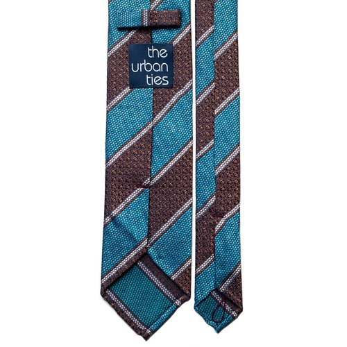 BLOCK STRIPE SILK TIE