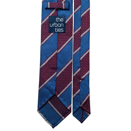 BLOCK STRIPE SILK TIE