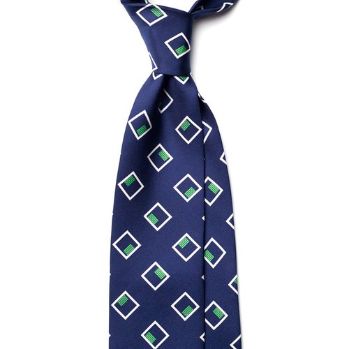 GEOMETRIC SILK TIE