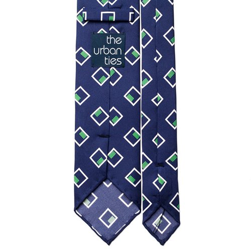 GEOMETRIC SILK TIE