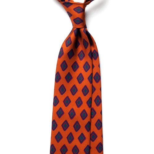 GEOMETRIC SILK TIE