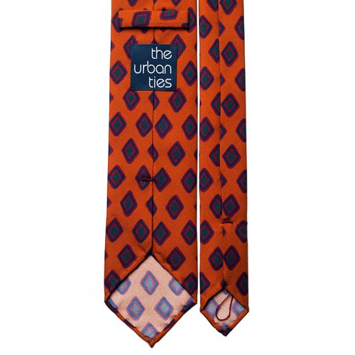 GEOMETRIC SILK TIE