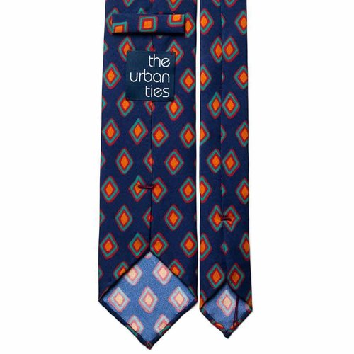 GEOMETRIC SILK TIE