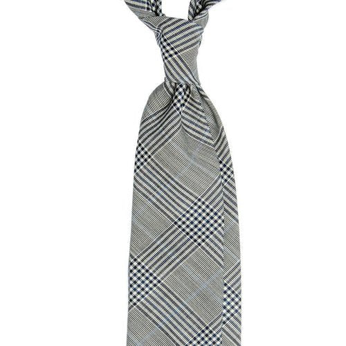 GLEN CHECK WOOL TIE