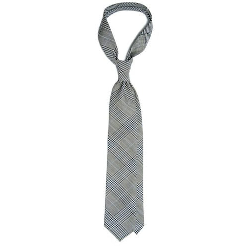 GLEN CHECK WOOL TIE