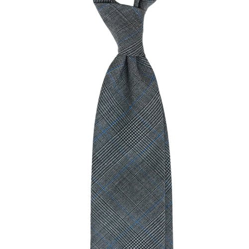 GLEN CHECK WOOL TIE