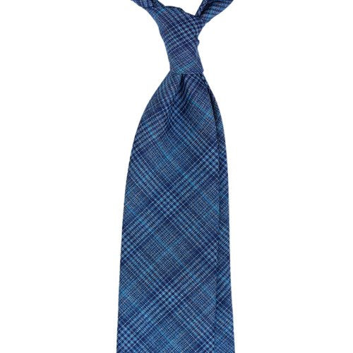 GLEN CHECK WOOL TIE