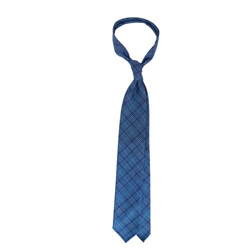 GLEN CHECK WOOL TIE