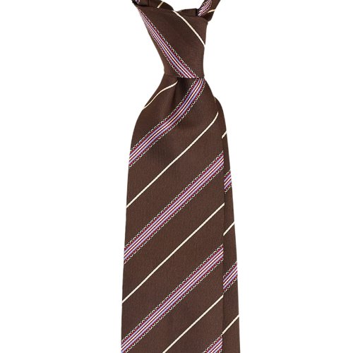 REPP STRIPE JACQUARD SILK TIE