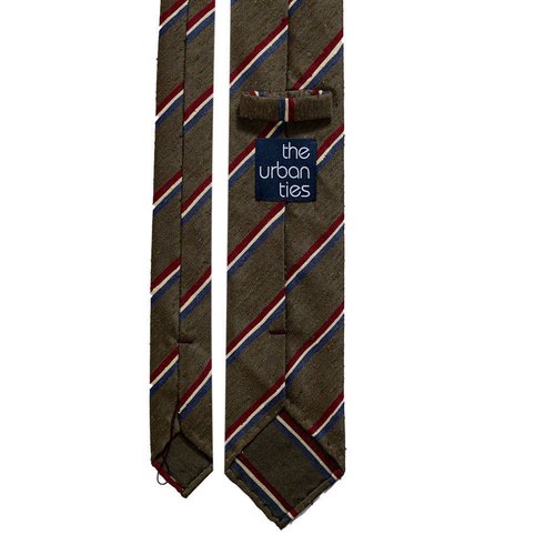 REPP STRIPE SHANTUNG TIE