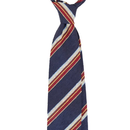 REPP STRIPE SHANTUNG TIE