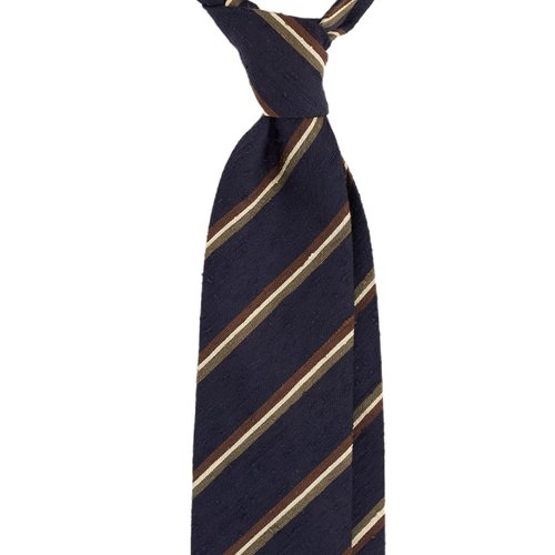 REPP STRIPE SHANTUNG TIE