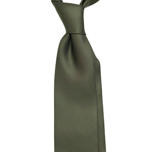 SOLID SILK TIE - GREEN