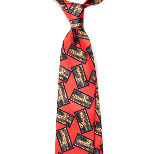 VINTAGE MEDALLION SILK TIE