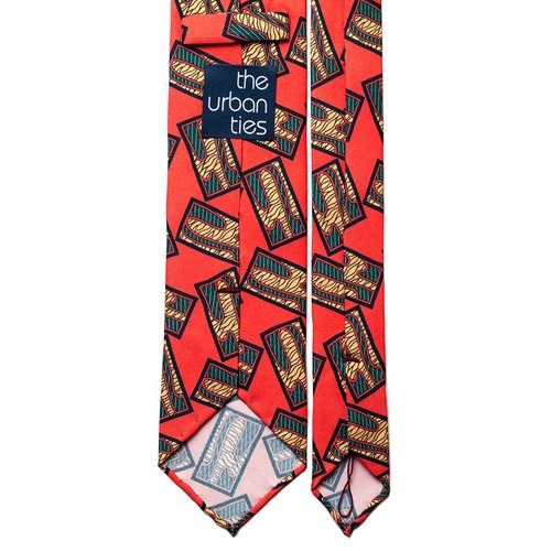 VINTAGE MEDALLION SILK TIE