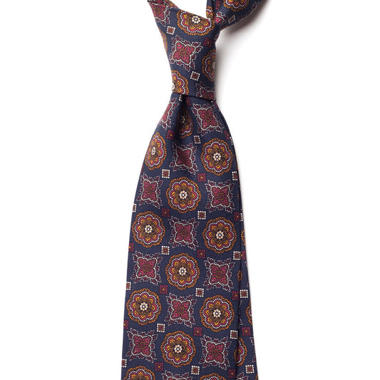 VINTAGE MEDALLION SILK TIE