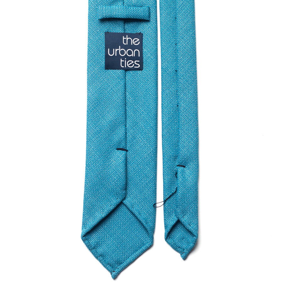 SOLID WOOL TIE - BLUE
