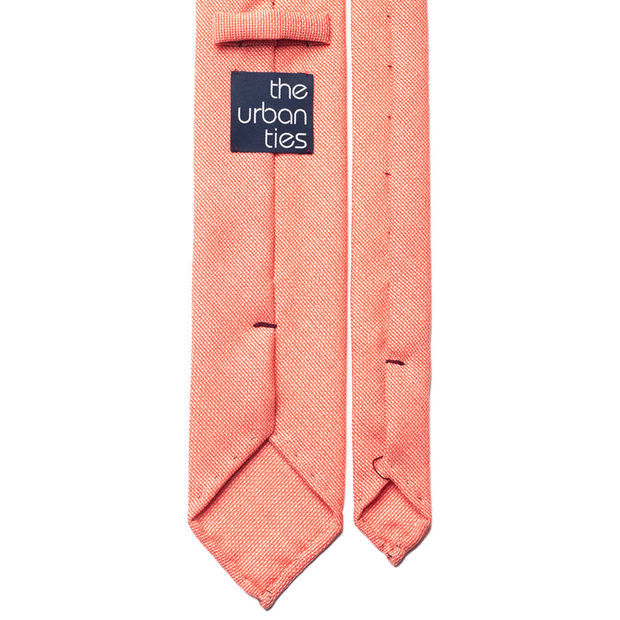 SOLID WOOL TIE - SALMON PINK