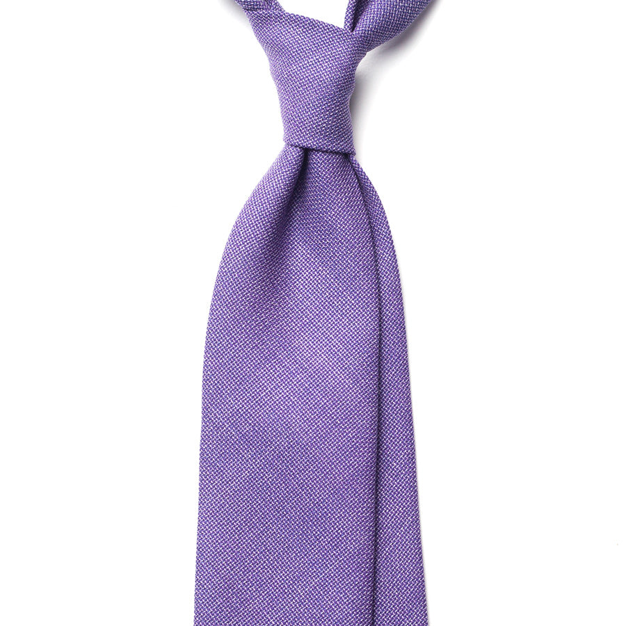 SOLID WOOL TIE - PURPLE