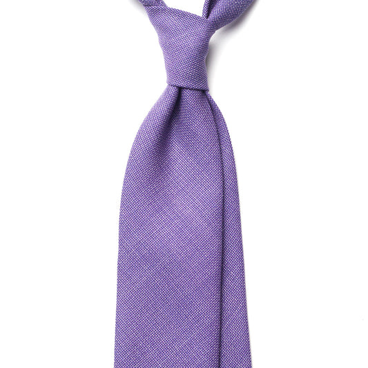 SOLID WOOL TIE - PURPLE