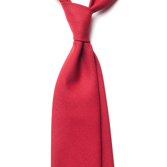 SOLID WOOL TIE - RED