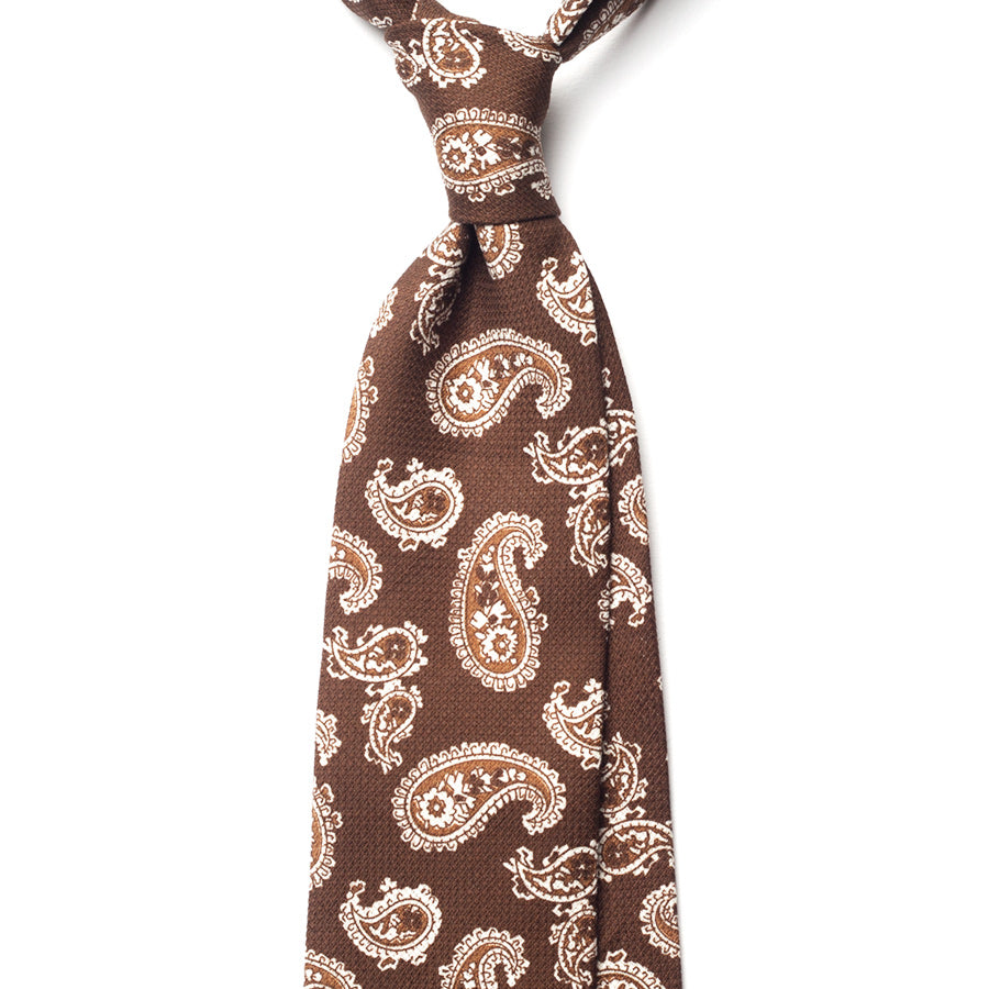 PAISLEY GARZA COTTON/LINEN TIE
