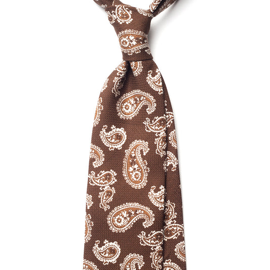 PAISLEY GARZA COTTON/LINEN TIE