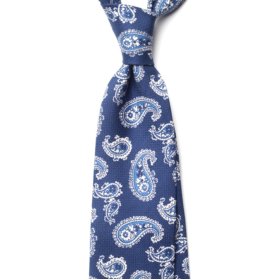 PAISLEY GARZA COTTON/LINEN TIE