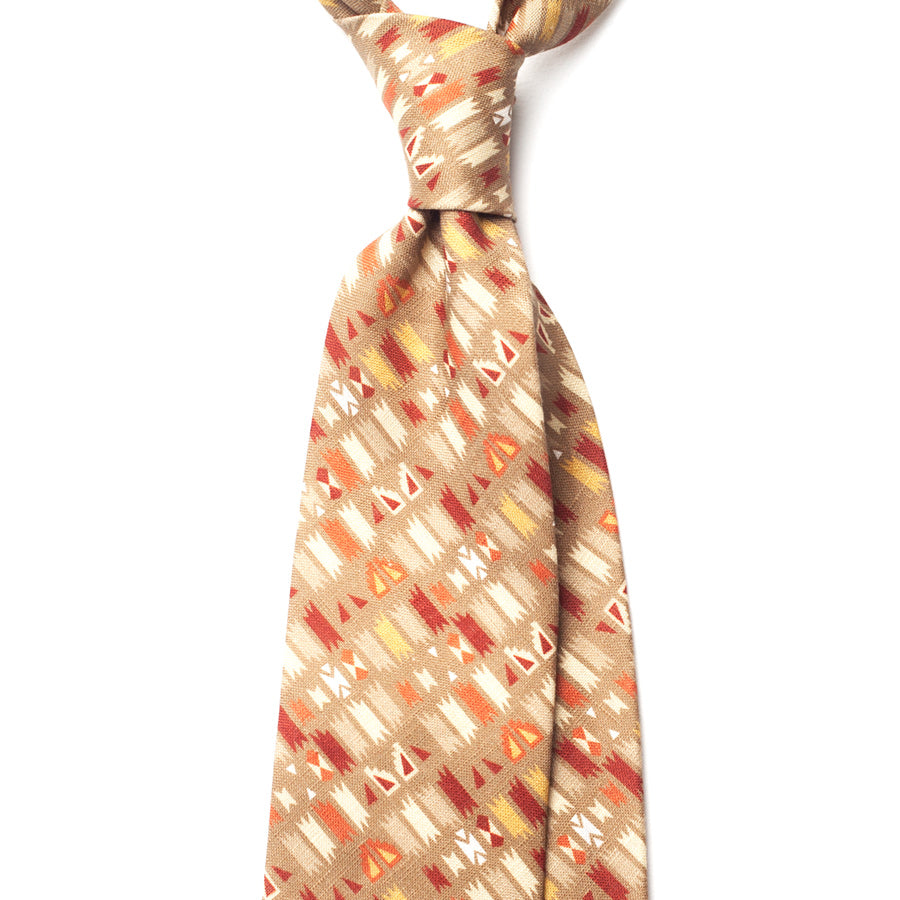 NAVAJO MOSAIC LINEN TIE