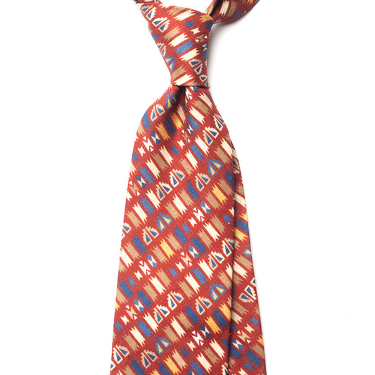 NAVAJO MOSAIC LINEN TIE