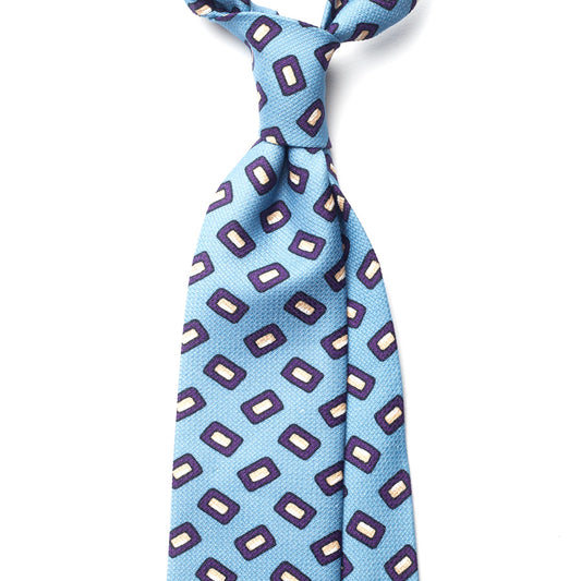 GEOMETRIC GARZA COTTON/LINEN TIE