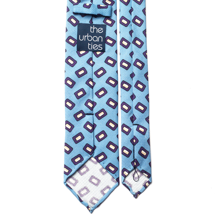 GEOMETRIC GARZA COTTON/LINEN TIE