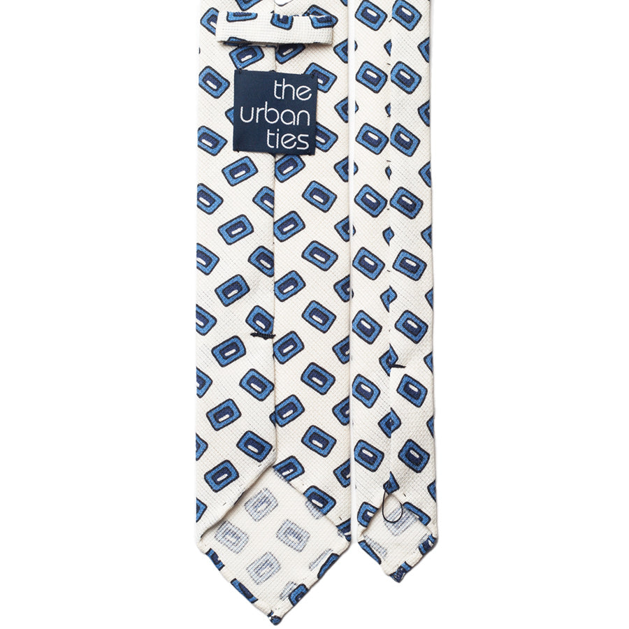 GEOMETRIC GARZA COTTON/LINEN TIE