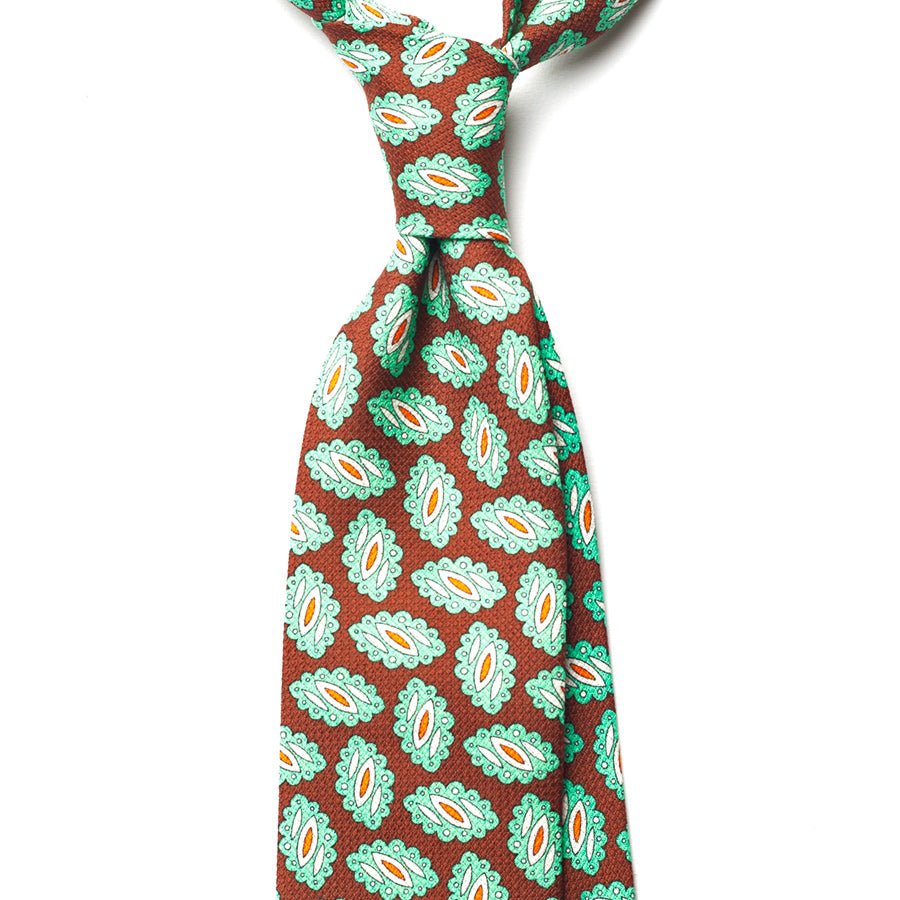 MEDALLION GARZA COTTON/LINEN TIE