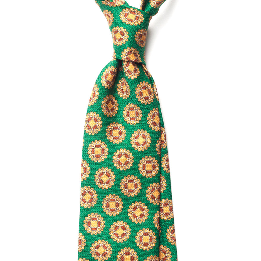 MEDALLION GARZA COTTON/LINEN TIE