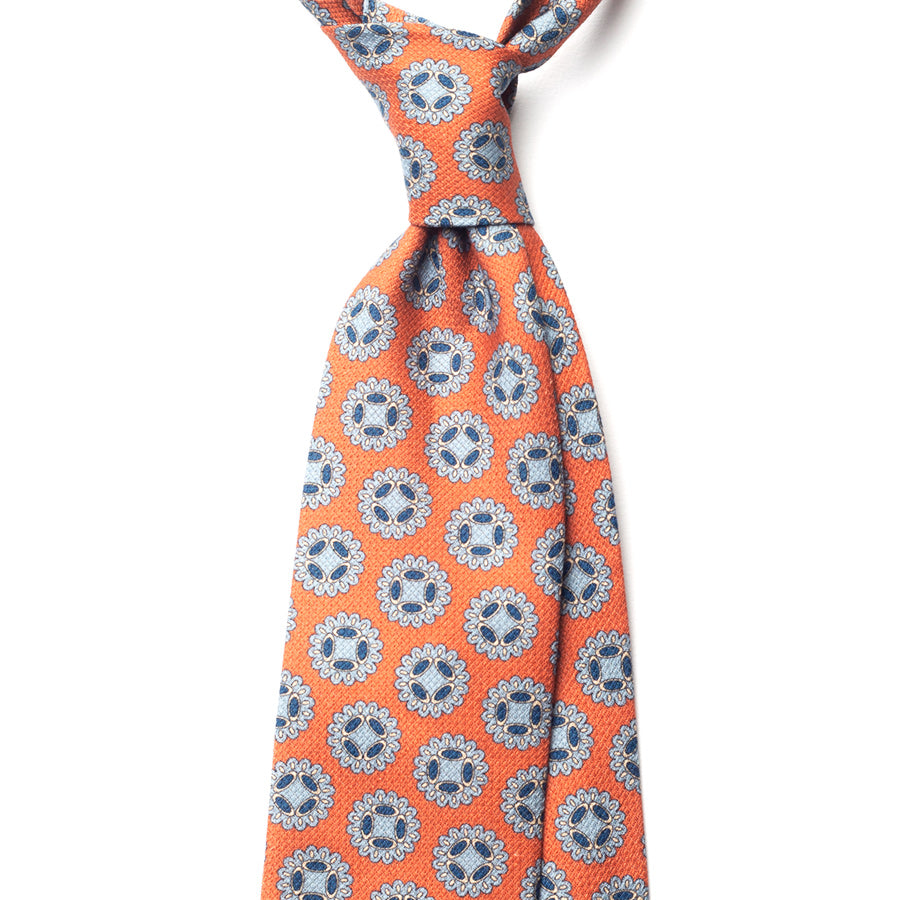 MEDALLION GARZA COTTON/LINEN TIE