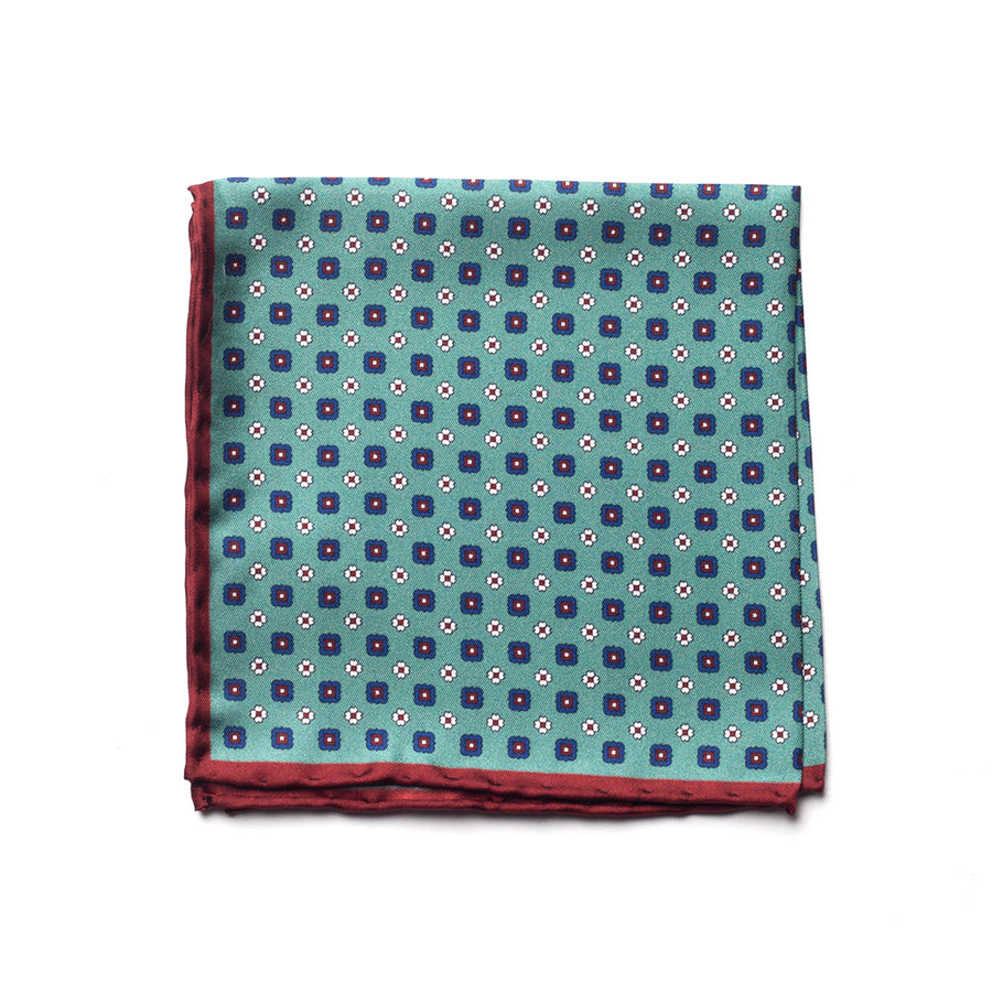 FLORAL SILK POCKET SQUARE